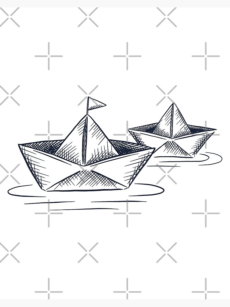 Vector Single Sketch Paper Boat Stock Illustration - Download Image Now -  Art And Craft, Clip Art, Craft - iStock