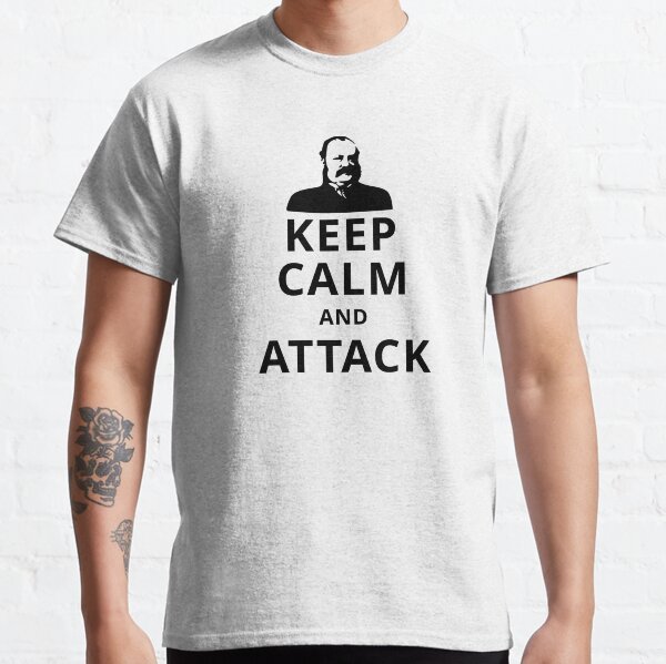 Chess Keep Calm and Attack (Thomas Wilson Barnes) Classic T-Shirt