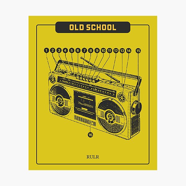Item preview, Old School Boombox designed and sold by RULR.