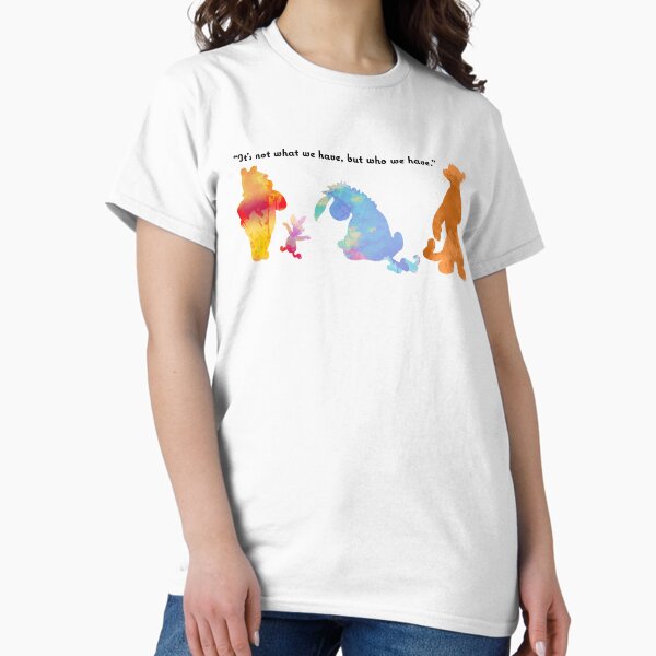 Vista previa del artículo con la obra «No es lo que tenemos, sino a quién tenemos Silueta inspirada», diseñado y vendido por ShadowsInspired.