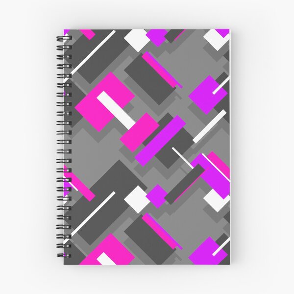 Aperçu de l'œuvre Abstrait Rectangles Rose Violet Noir créée et vendue par eidrood.