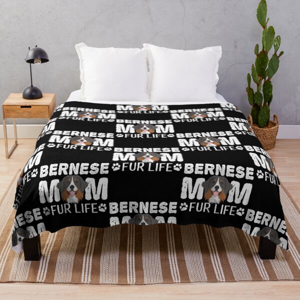 Item preview, English Bernese Mountain Dog Mom For Life Dog Pun designed and sold by fatamyfan1.