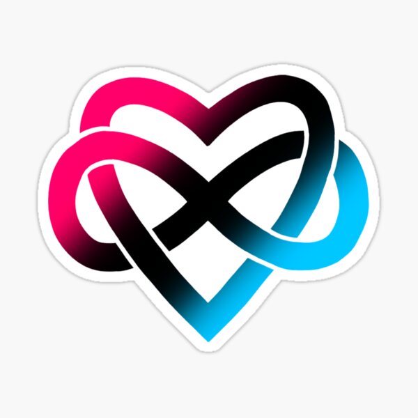 Polyamory Infinity Hearts #2 Sticker