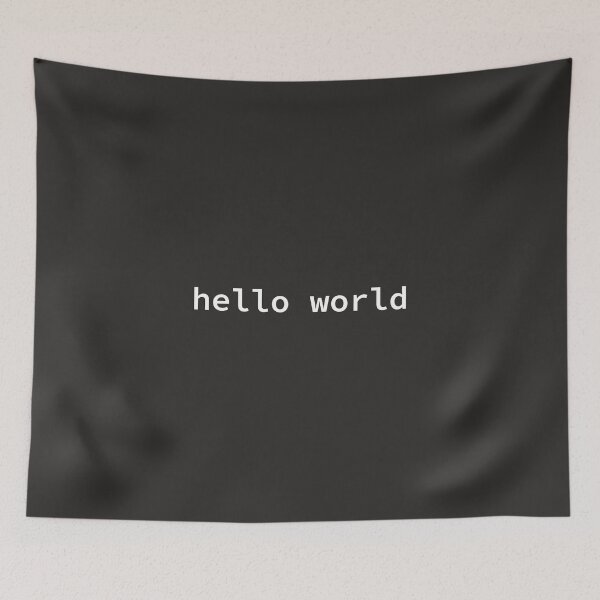 Item preview, Hello World Slogan in white designed and sold by bdws.