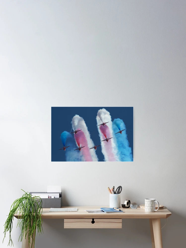 Thumbnail 2 of 3, Poster, Red Arrows designed and sold by Mike Rivett.