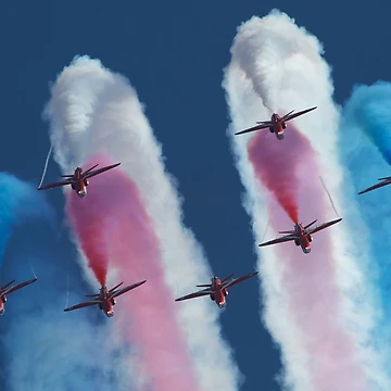Artwork thumbnail, Red Arrows by Mike Rivett