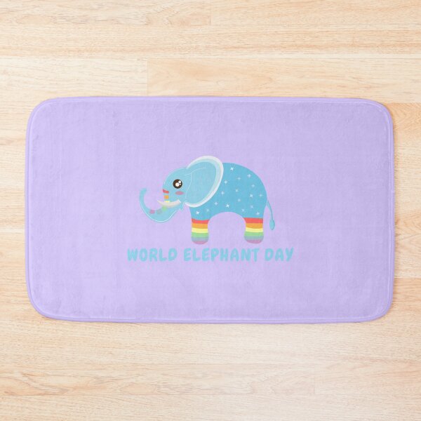 Item preview, Cute Rainbow Happy World Elephant Day  designed and sold by twicetrader.