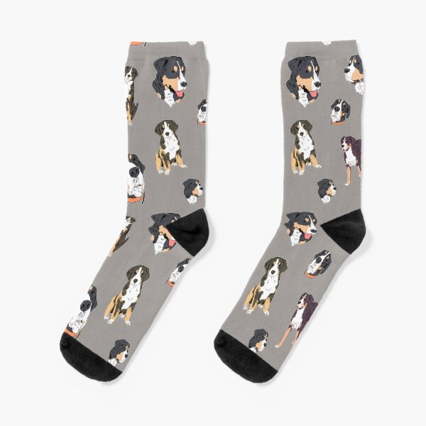 Item preview, Greater Swiss Mountain Dog Sketchy Modern Pattern Design designed and sold by BayRosePets.