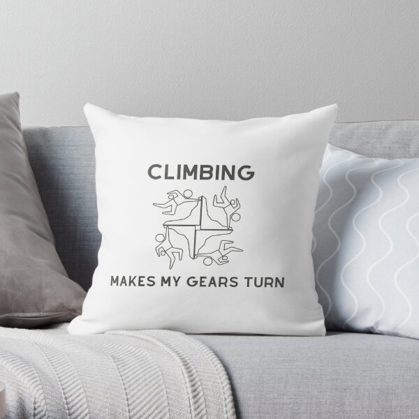 Rock Climbing and Bouldering Apparel for Couples Partners Couple Rock Climbing Boulder Throw Pillow Multicolor 18x18 