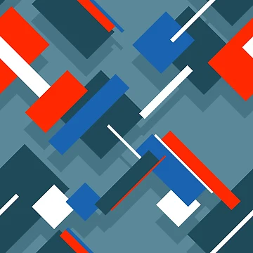 Artwork thumbnail, Abstract Rectangles Red Blue by eidrood