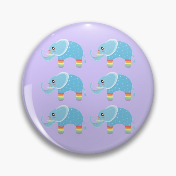 Item preview, Cute Rainbow Pattern Happy World Elephant Day designed and sold by twicetrader.