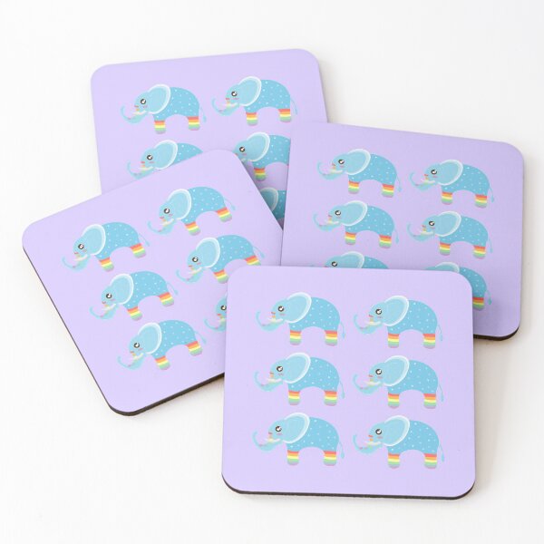Item preview, Cute Rainbow Pattern Happy World Elephant Day designed and sold by twicetrader.