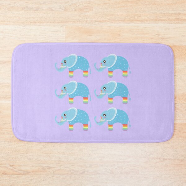 Item preview, Cute Rainbow Pattern Happy World Elephant Day designed and sold by twicetrader.
