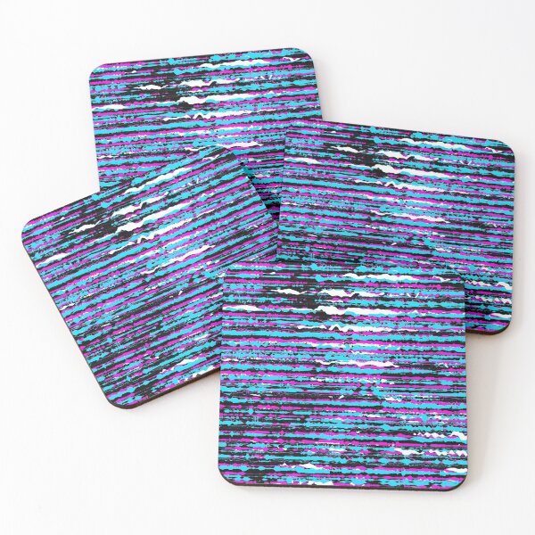 Item preview, Cyberpunk glitched sound lines pattern designed and sold by WanderAesthetic.