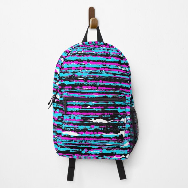Item preview, Cyberpunk glitched sound lines pattern designed and sold by WanderAesthetic.