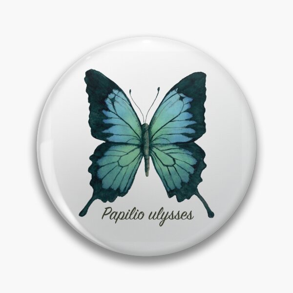 Item preview, Tropical Blue Ulysses Butterfly Specimen designed and sold by JillyBeanDesign.