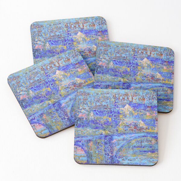 Item preview, Blue Bridge Abstract designed and sold by Ethiyo.