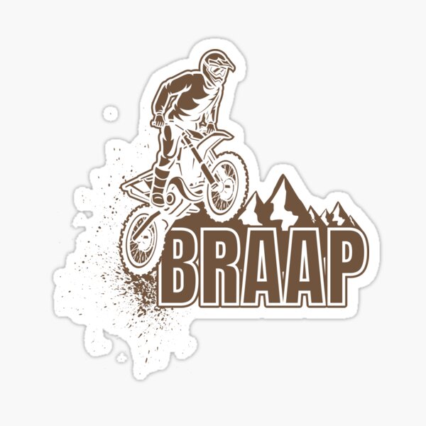 Item preview, Brown Braap Dirt Bike Motorcycle designed and sold by playloud.