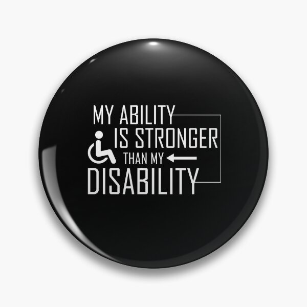 Wheelchair Disability Humor Pin