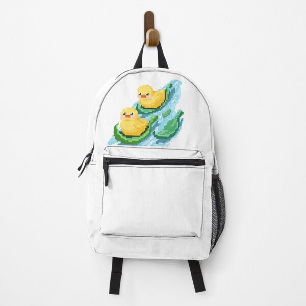 Item preview, Pixelated Cute Two Chicks Riding Leaves designed and sold by HopeDetour.