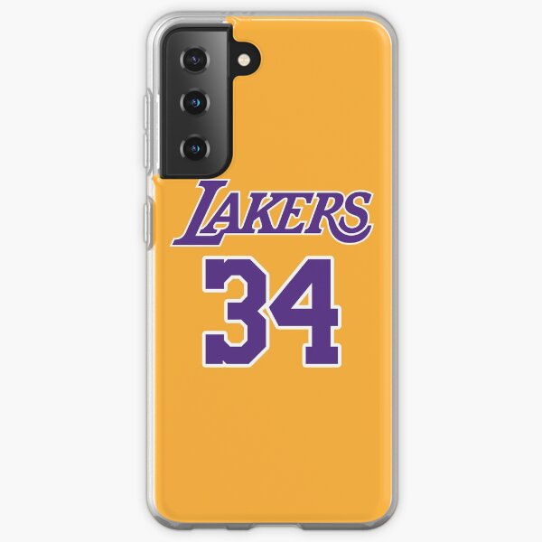Camiseta Shaquille O & # 39; Neal Los Angeles Lakers Funda blanda para Samsung Galaxy