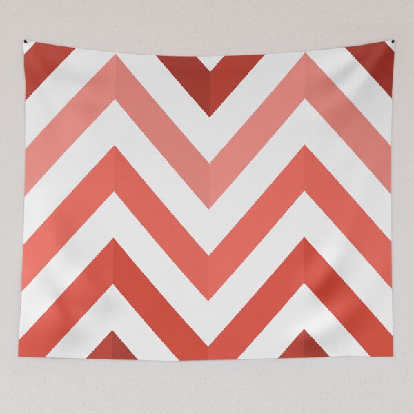 Item preview, Herringbone Stripe Pattern, Red White & Pink designed and sold by inquestyle.