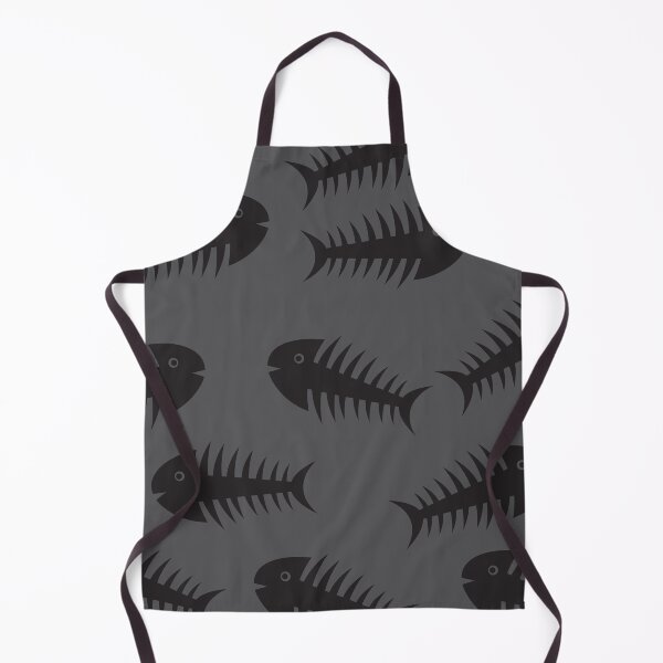 Item preview, Black and Grey Fish Skeleton Print designed and sold by cgroenewald.