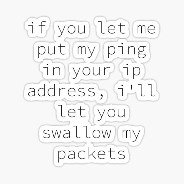 if-you-let-me-put-my-ping-in-your-ip-address-i-ll-let-you-swallow-my