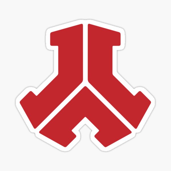 Defqon Red Splatter Pattern Sticker