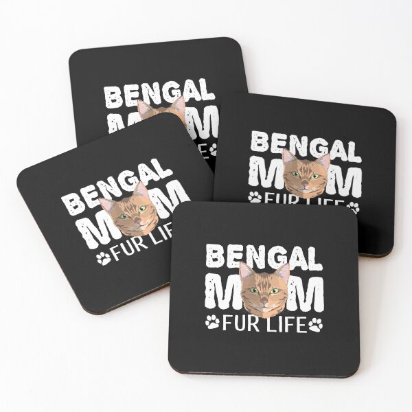 Item preview, Bengal Cat Mom Fur Life Kitty Pun designed and sold by fatamyfan1.