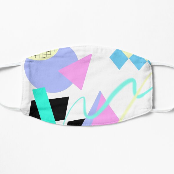 80s Retro Memphis Art Ugly Sweater Flat Mask