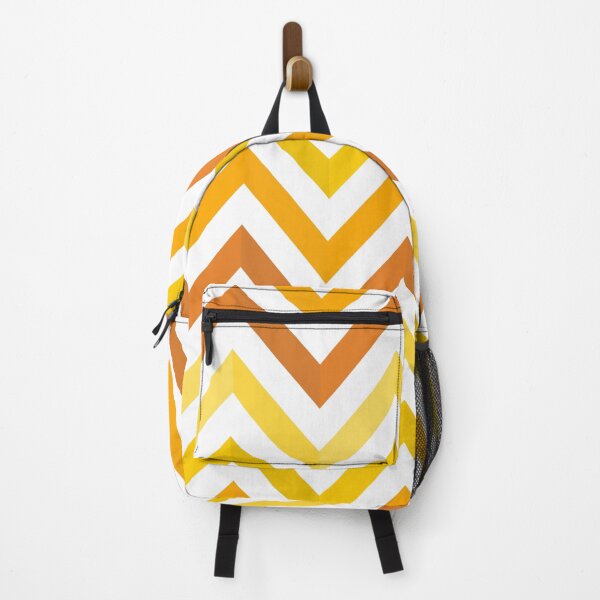 Item preview, Herringbone Stripe Pattern, Orange Yellow and White designed and sold by inquestyle.