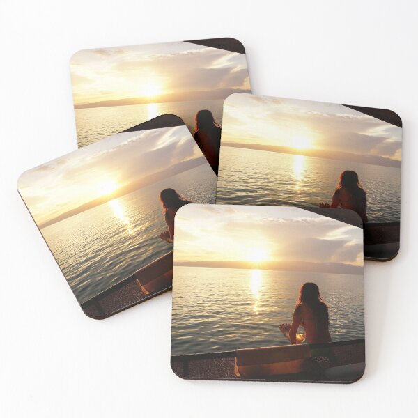 Item preview, lake ohrid sunset yoga designed and sold by distracted.