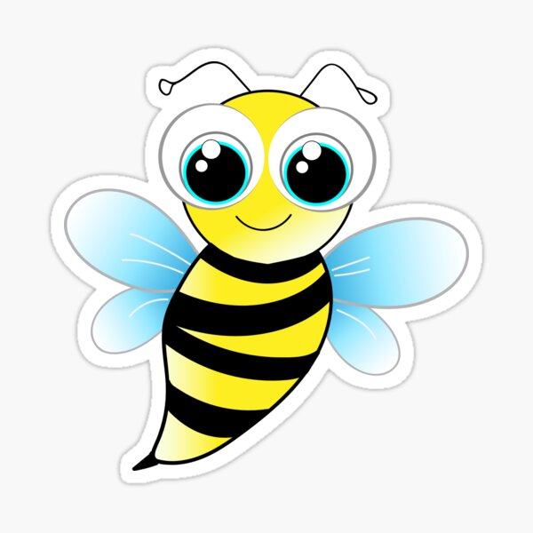 Smiling Bee Stickers  Redbubble