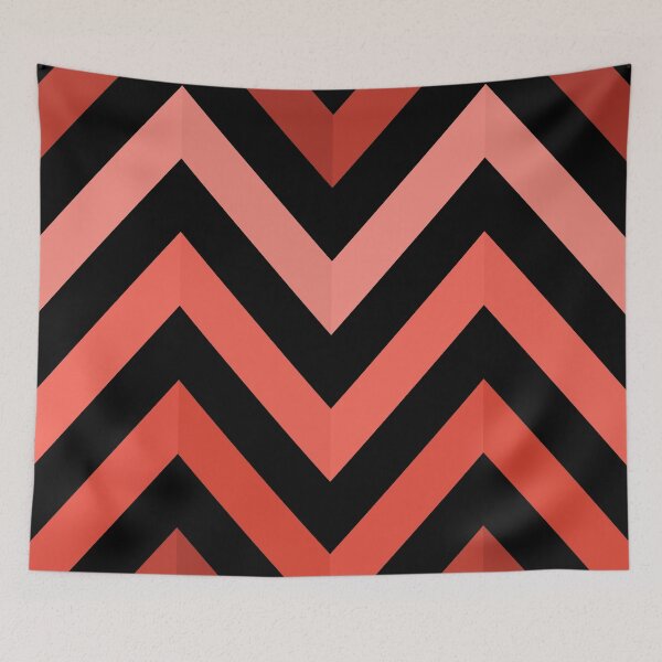 Item preview, Herringbone Stripe Pattern, Black Red Pink designed and sold by inquestyle.