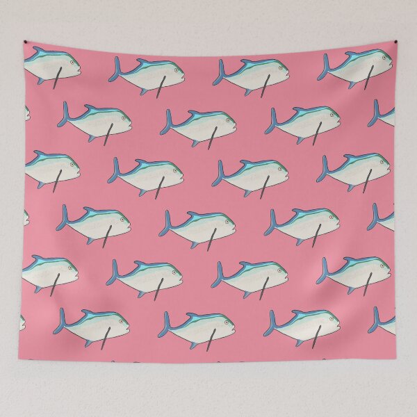 Item preview, Bluefin Trevally tropical fish designed and sold by Quick Brown Fox Canada.