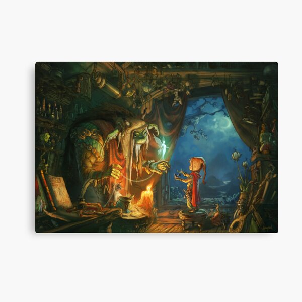 The Troll and the Boy Canvas Print