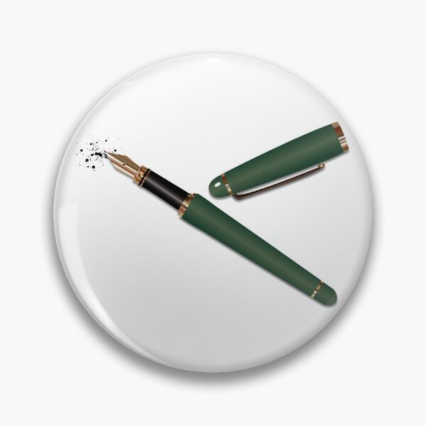 Item preview, Fountain Pen (Dark Green) designed and sold by BehaveBookishly.