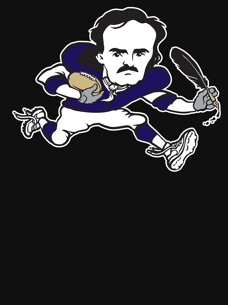 Baltimore Ravens Edgar Allan Poe NFL Essential T-Shirt for Sale