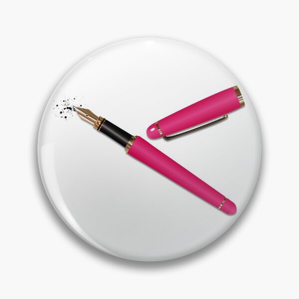 Item preview, Fountain Pen (Bright Pink) designed and sold by BehaveBookishly.