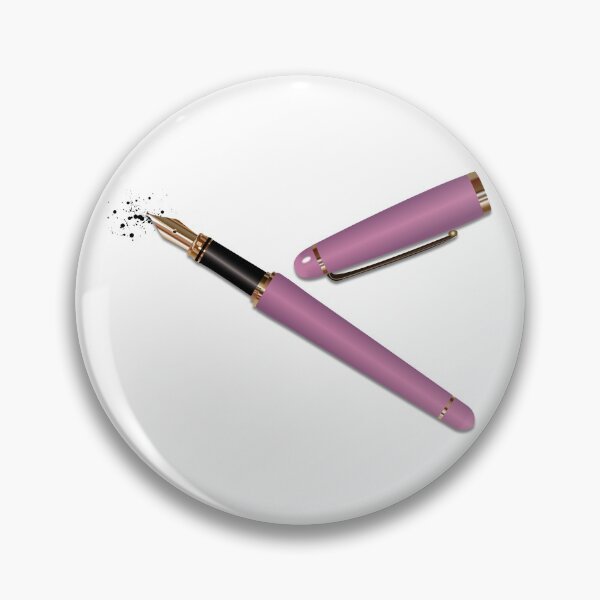 Item preview, Fountain Pen (Mauve) designed and sold by BehaveBookishly.