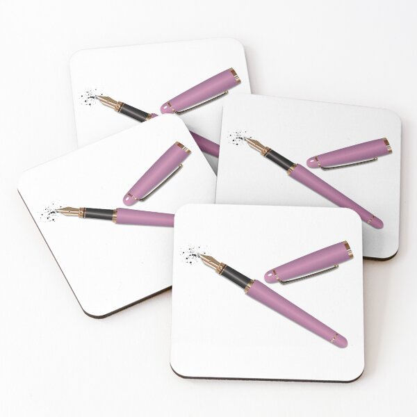 Item preview, Fountain Pen (Mauve) designed and sold by BehaveBookishly.
