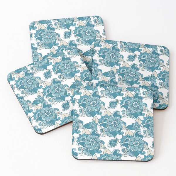 Item preview, Blue Foral Graden designed and sold by mischellero.