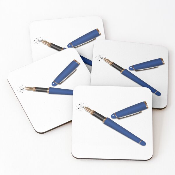 Item preview, Fountain Pen (Navy Blue) designed and sold by BehaveBookishly.
