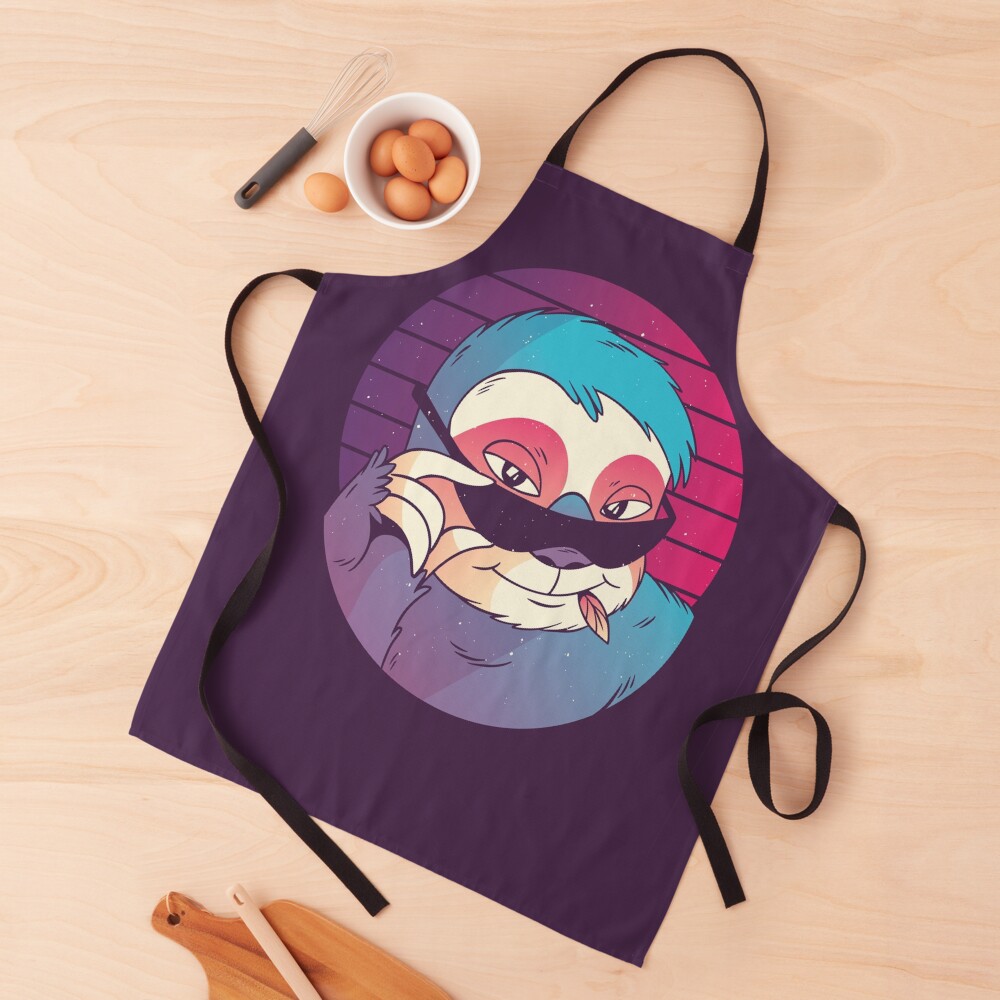 SUNGLASSES SLOTH Apron