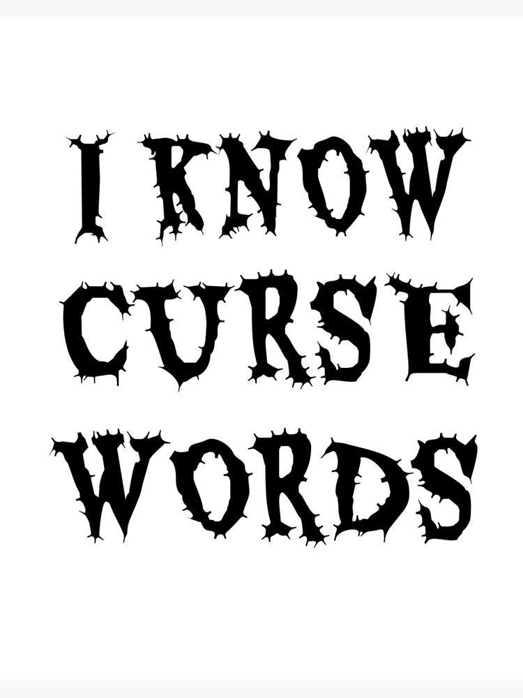 T Shirts With Curse Words Art Board Print By Kiettipong Redbubble - how to curse in roblox without tags