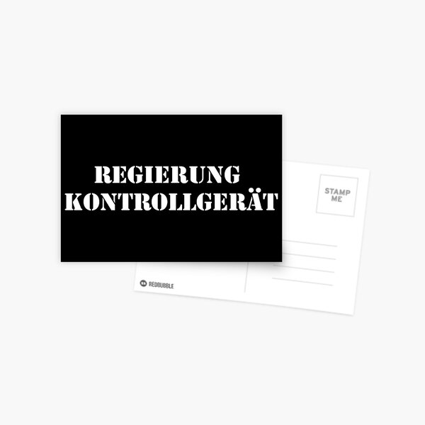 Postkarten Regierung Redbubble