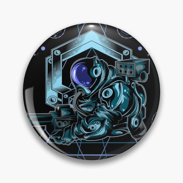 Item preview, Geometric Space Soldier designed and sold by VibrantGifts.