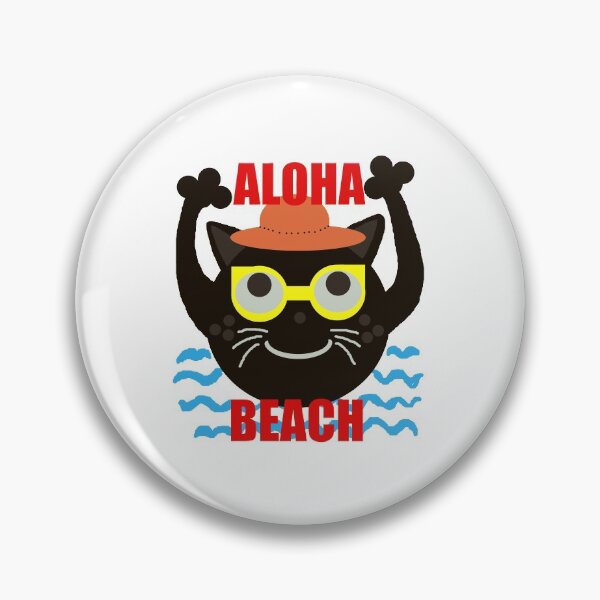 Item preview, Retro black cat on Huawei beach  designed and sold by AMALABUAWAD.
