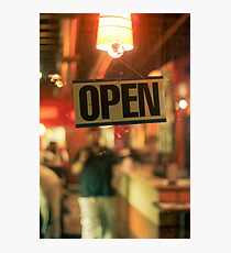 Open Late Photographic Print